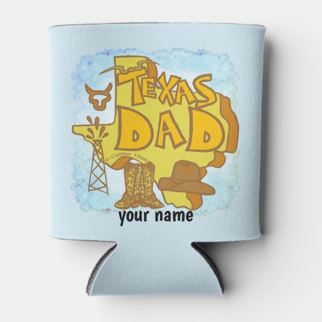 Texas Vater Dosenkühler (Vorderseite)
