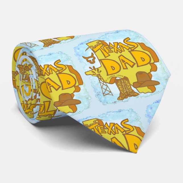 Texas Vater Krawatte (Gerollt)