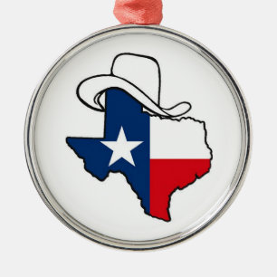 Texas-Verzierung Silbernes Ornament