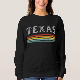 Texas Vintag Sunset Retro gestört Sweatshirt