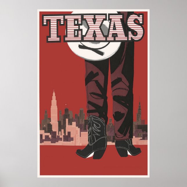 Texas Vintage Poster (Vorne)