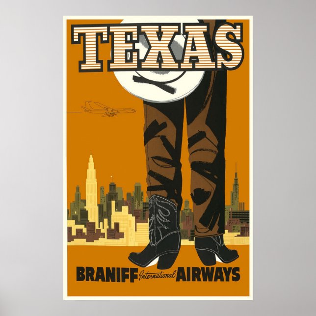 Texas - Vintage Travel Poster (Vorne)