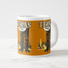 Texas Vintage Travel Poster Tasse