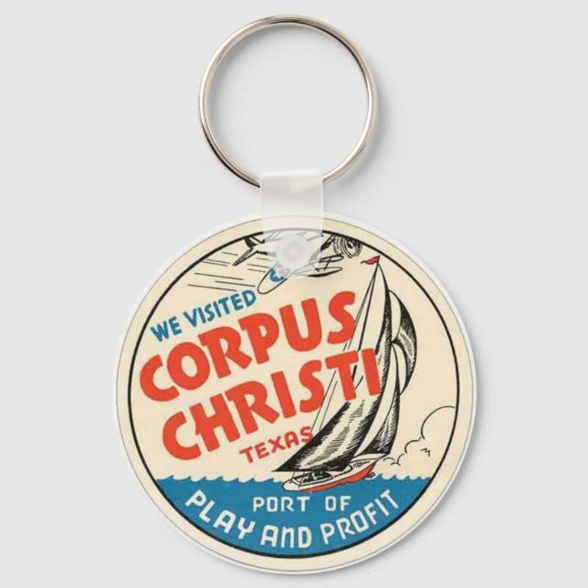 TEXAS Vintager Schlüsselanhänger (Vorderseite)