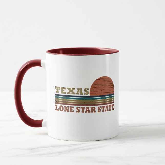 Texas Vintager Sonnenuntergang Tasse (Links)