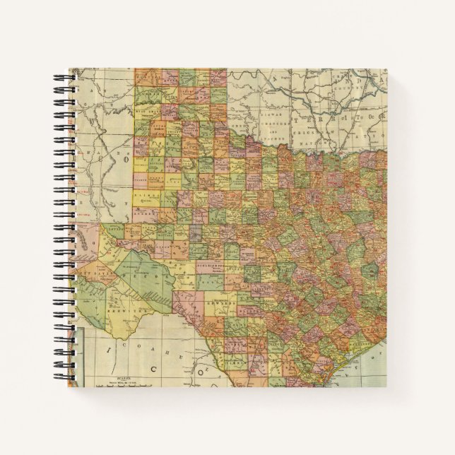 Texas von Rand McNally Notizbuch (Vorderseite)
