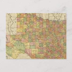 Texas von Rand McNally Postkarte