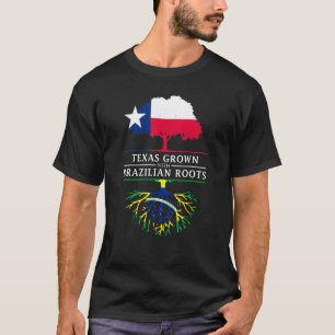 Texas wächst mit brasilianischen Wurzeln Brasilien T-Shirt