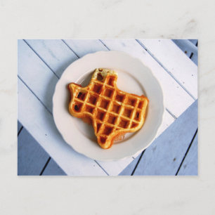 Texas Waffle Postcard Postkarte