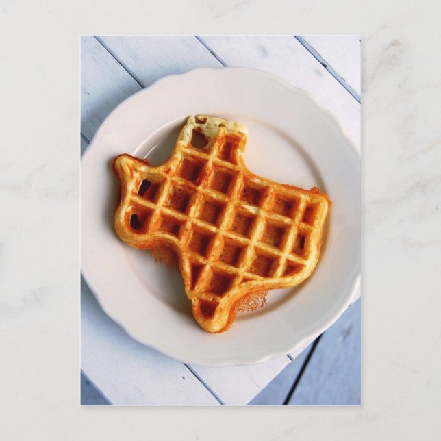 Texas Waffle Postkarte (Vorderseite)