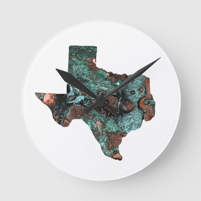 Texas Wall Clock Runde Wanduhr (Vorderseite)