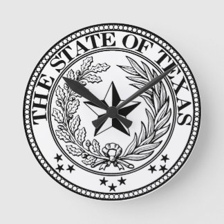 Texas-Wanduhr-Weiß Runde Wanduhr