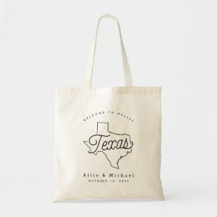 Texas Wedding Welcome Tote Bag Tragetasche