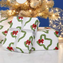 Texas Weihnachtskranz mit Red Bow Geschenkpapier