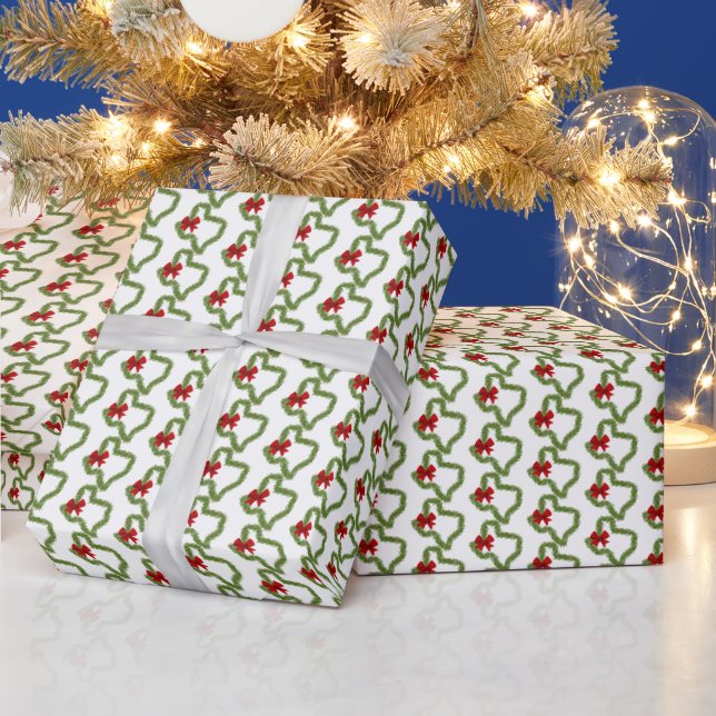 Texas Weihnachtskranz mit Red Bow Geschenkpapier (Feiertage)