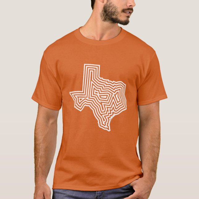 Texas-Weiß-Explosions-T-Shirt T-Shirt (Vorderseite)
