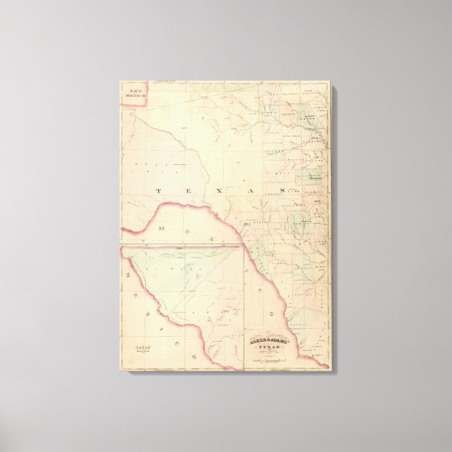 Texas, Western Leinwanddruck (Vorderseite)