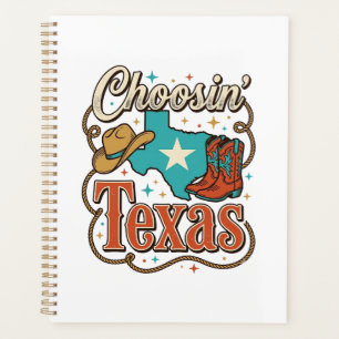 Texas Western Vintage Cowgirl Grafik T-Shirt Desi Planer