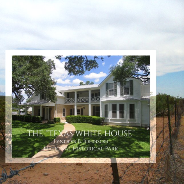 Texas White House, Lyndon B. Johnson NHP Postcard Postkarte (Von Creator hochgeladen)