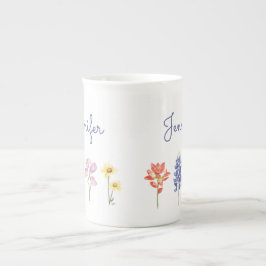 Texas Wild Blume - Indian Paintbrush, Bluebonnet Prozellantasse