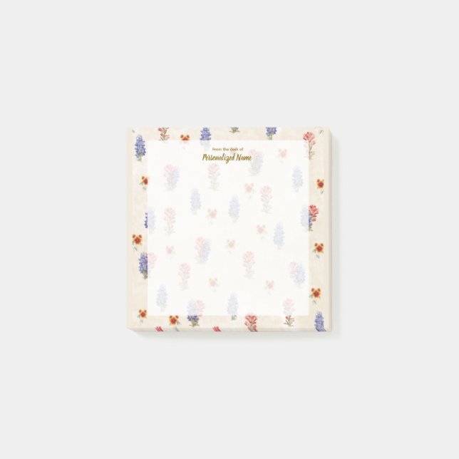 Texas Wild Blume Post-it Klebezettel (Vorderseite)