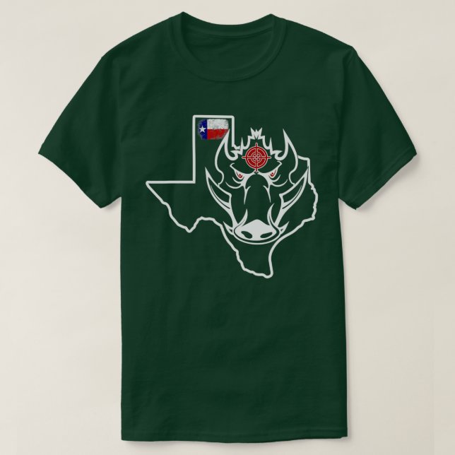 Texas Wild Boar Javelina Wild Hog T-Shirt (Design vorne)