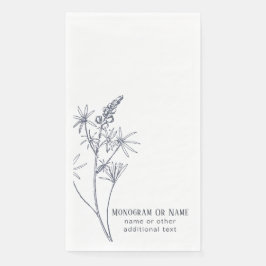 Texas Wildblume Bluebonnet Familienname Serviette