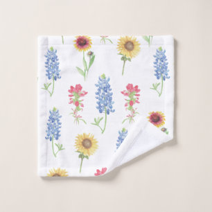 Texas Wildblume Pattern Badhandtuch Set