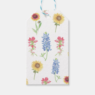 Texas Wildblume Pattern Geschenkanhänger