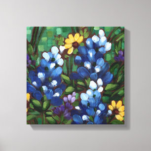 "Texas Wildblumen - Bluebonnets", Leinwand