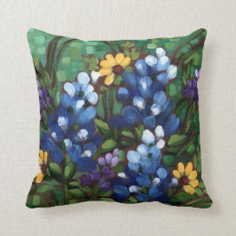 "Texas-Wildblumen - Bluebonnets" Throw-Kissen Kissen