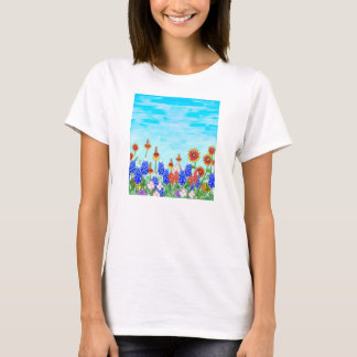 Texas-Wildblumen Bluebonnett-shirt T-Shirt