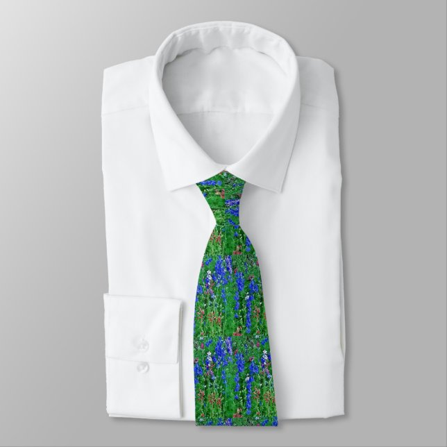 Texas Wildblumen Neck Tie Krawatte (Gebunden)