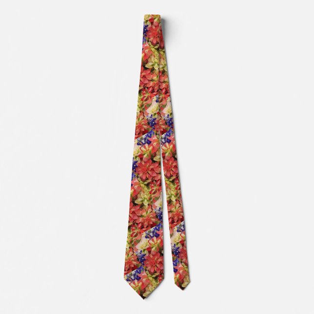 Texas Wildblumen Neck Tie Krawatte (Vorderseite)