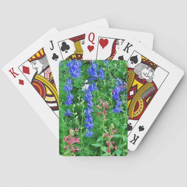 Texas-Wildblumen Spielkarten (Rückseite)