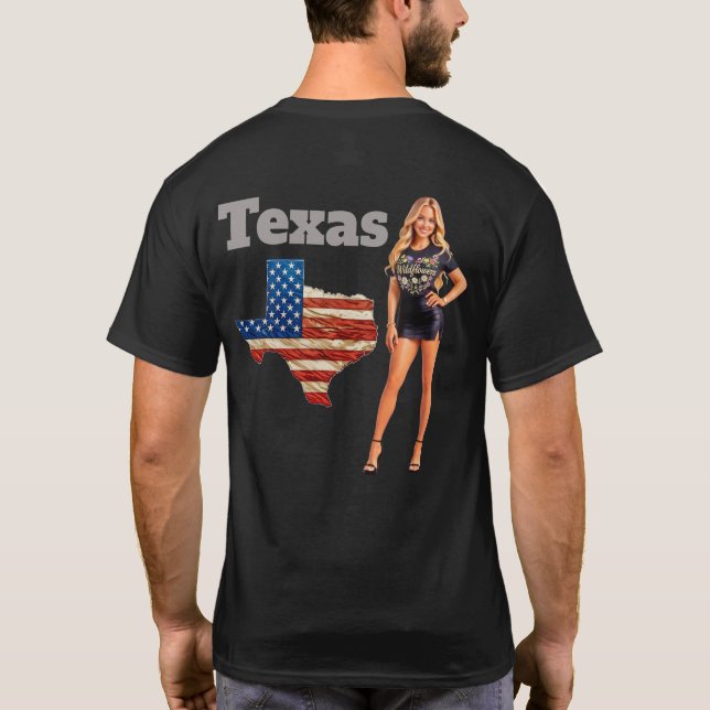 TEXAS Wildblumen T-Shirt (Rückseite)