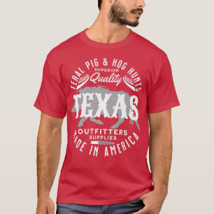 Texas Wildschweine und Schweinejäger Wilde Schwein T-Shirt
