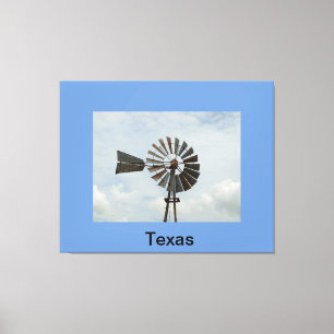 Texas Windmühle Leinwanddruck