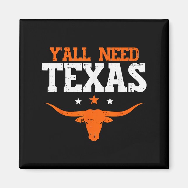 Texas Women Kids Men Boys Girls Youth Teen  Magnet (Vorne)