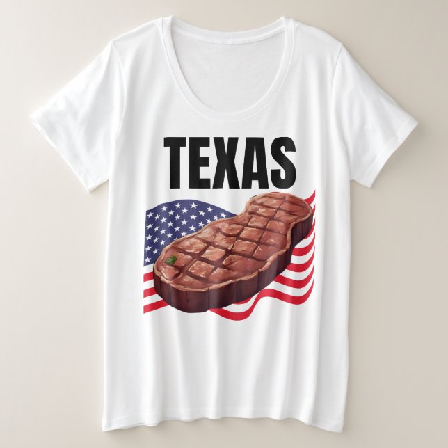 Texas Women's Plus Size T - Shirt (Design vorne)