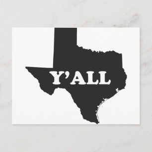 Texas Yall Postkarte