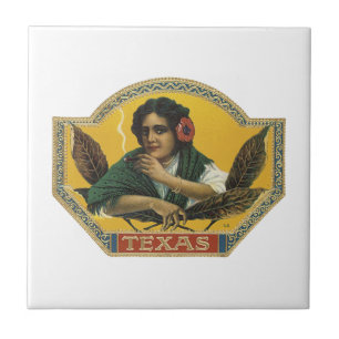 Texas-Zigarrenetikett Fliese
