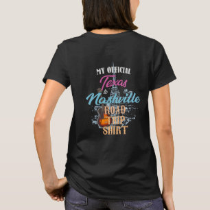 Texas zu den Nashville-Straßen-Reise-T - Shirts