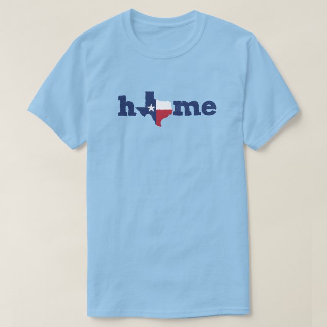 Texas Zuhause - Lone Star Staat T-Shirt (Design vorne)