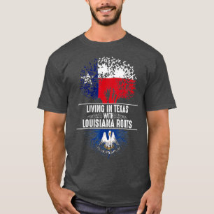 Texas Zuhause Louisiana Roots Staat Tree Liebe G T-Shirt