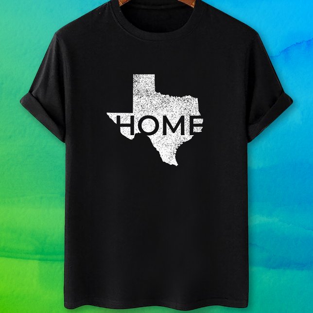 Texas Zuhause Map Staatsstolz T-Shirt (Von Creator hochgeladen)