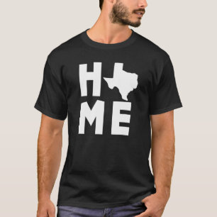 Texas Zuhause Us Staat Map T-Shirt