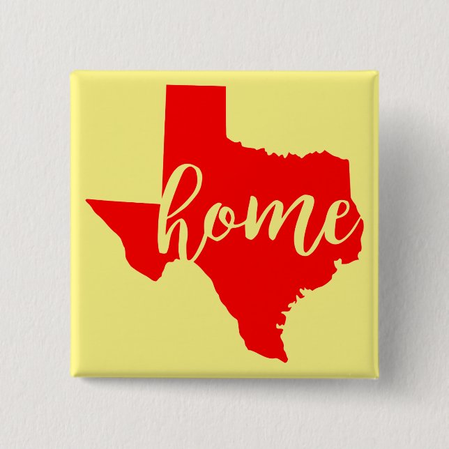 Texas Zuhause #USAPatriotGraphics ©WhiteTigerLLC.c Button (Vorderseite)