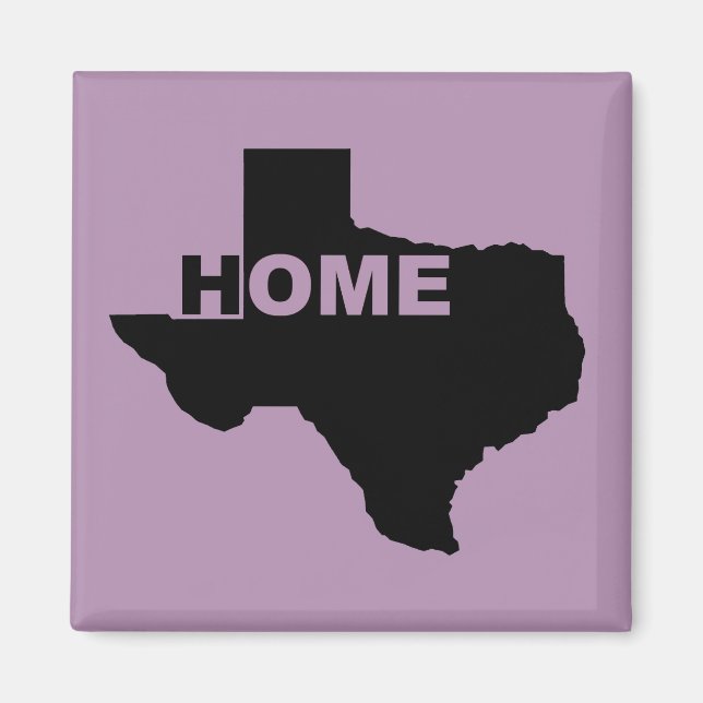 Texas Zuhause weg von Zuhause-Kühlschrankmagneten Magnet (Vorne)