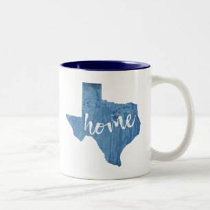 Texas Zuhause Wood Grain Zweifarbige Tasse